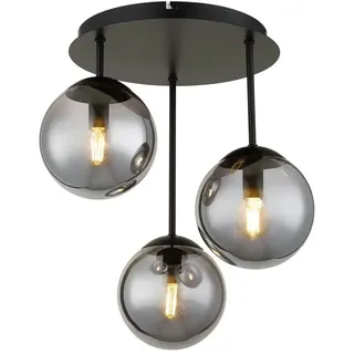 GLOBO HARMON 1 E14 Glas/Metall 34 x 40 cm schwarz