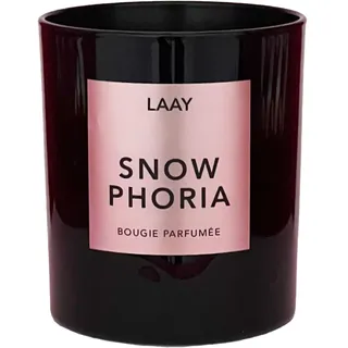 LAAY Duftkerze "Snow Phoria" – Winterduft mit Bergamotte, Orange, Nelke, Zimt, Moschus, Kardamom & Vanille | 45 Std. Brenndauer | Perfekt für festliche Stimmung, Geschenkidee im Winter