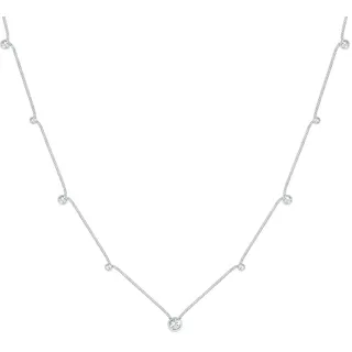 Elli Halskette Damen Solitär Basic mit Kristallen Silber