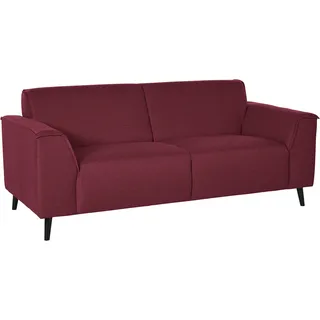 DOMO collection Couch Federkern 3-Sitzer Rot