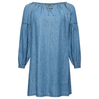 Superdry Sommerkleid Superdry Kleid Damen ARIZONA PEEK A BOO DRESS Indigo Light blau M