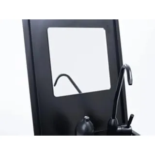 Mirror 18 x 18 cm Spiegel, Duschspiegel mit Klett für die Reise ohne Bohren,...