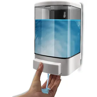 GreeSuit Seifenspender zur Wandmontage, Wand-Spender für Flüssigseife - Wandseifenspender für Reinigungsmittel, Bad Dispenser für Duschgel, Shampoo, Seife (1000ML)