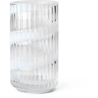 Lyngby Porcelæn - Lyngby Glasvase, swirl, H 15,5 cm, transparent