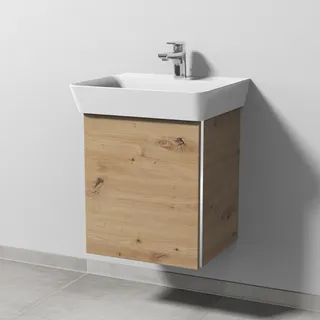 Sanipa Waschtischunterbau 1 Tür 50 x 55 x 40 cm Eiche-Arizon