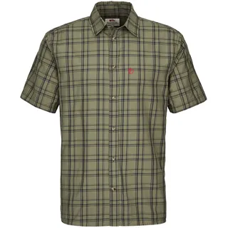Fjällräven Övik Lite Kurzarmhemd Grün / Dunkelblau M