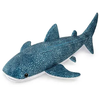 lilizzhoumax Walhai Kuscheltier Plüschtier 52cm | Realistisches Hai Großes Fisch Kissen Kawaii Riesenwalhai Stofftier Weiches Spielzeug Geschenk für Kinder Jungen Mädchen