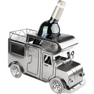 Brubaker Weinflaschenhalter Wohnmobil - Metall Flaschenhalter Camping - Wein Geschenk für Camper - Flaschenständer Dekoration mit Grußkarte