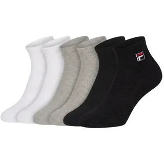 Fila UNISEX QUARTER PLAIN SOCKS 6-Paar Bunt 35-38