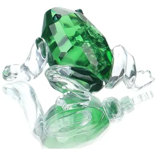 H&D Mini Kristall Frosch Skulptur Figur Sammlung Briefbeschwerer Tafelaufsatz Ornament