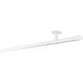 ONDECO Vorhangstange Cap 1-läufig Ø 20 mm 120 cm Weiß