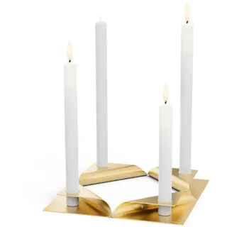 höfats Kerzenständer-Set SQUARE CANDLE Gold