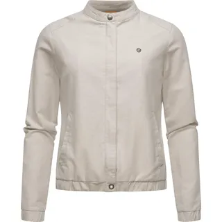 Ragwear Damen leichte Übergangsjacke in Leinen-Optik Blousonjacke Leinenhemd Malawi Linen YOUMODO Bone Gr. XXL - XXL