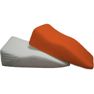 Dukal | Bezug für Witschi Venenkissen | Größe B | 2 Stück | aus hochwertigem DOPPEL-Jersey | 100% Baumwolle | Farbe: orange