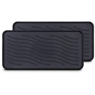 BestLivings Schuhabtropfschale 38 x 78 cm Schwarz