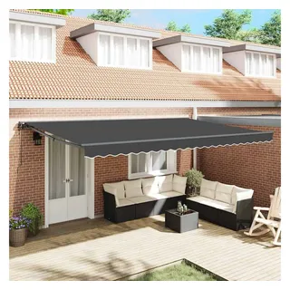 vidaXL Markise 500 x 300 cm grau