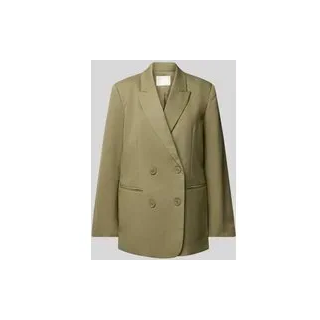 Blazer mit Reverskragen Modell 'Anian', Khaki, 40
