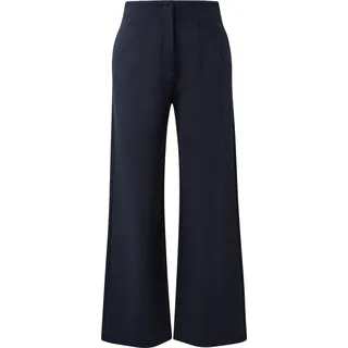 s.Oliver Chinos Elastische Stoffhose mit High Rise Weitem Bein Blau 36