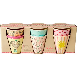 Rice Becher 0,25 l Bunt 6 St.