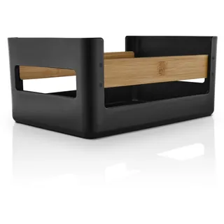 Eva Solo | Nordic Kitchen Speisekammerkiste | Schaffen Sie mit den stapelbaren Kisten | Übersicht, Platz und Ordnung in Ihrer Speisekammer, Küche oder Ihrem Badezimmer Dänisches Design | Schwarz