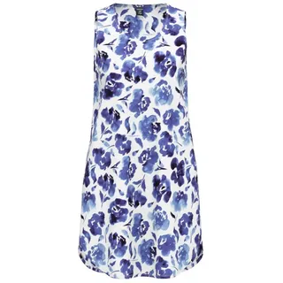 Ammann Nachthemd Ibiza (Set, 1-tlg., 1-teilig) Damen Sleepshirt ca.90cm Schlafshirt Baumwolle-Modal-Mix blau|lila 46