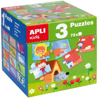 APLI Apli14114 Puzzle-Würfel (3-teilig)
