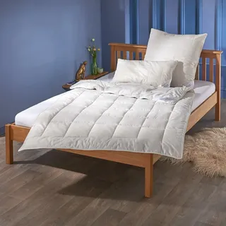 Traumschlaf Alpaka Bettdecke Pako medium, Füllung: 97% Alpakawolle 3% Fasern 135x200 cm - Beige