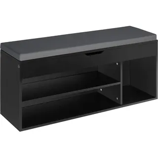 Tectake Natalya 104 x 49 x 30 cm gepolstert / schwarz