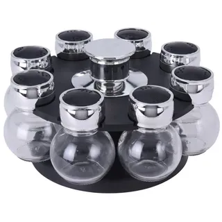 neuetischkultur GEWÜRZKARUSSELL 8 TEILIG GRÖSSE GLAS DIA 6XH8,5