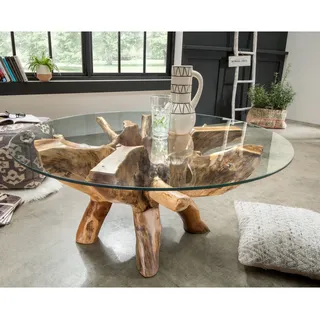 die Faktorei »Roots« Unikat Couchtisch Teak-Wurzel 60 cm