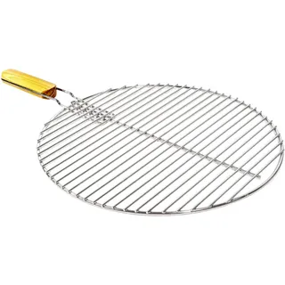 Grillrost | Edelstahl | ø 54,5cm | Kugelgrill | Gasgrill | Rund | Holzgriff