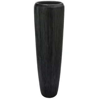 Flingora Bodenvase Esmee, mit Einsatz - Fiberglas - Indoor & Outdoor - anthrazit - Höhe 117 cm schwarz Ø 34 cm x 117 cm