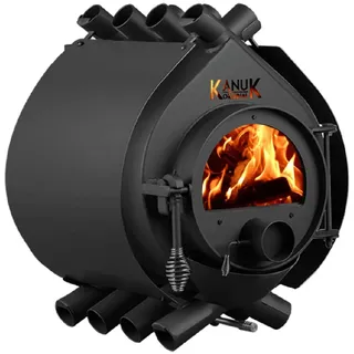 Kanuk Kaminofen Kanuk® Original 7 kW - Seitenverkleidung Pure ohne Untergestell, 6,7 kW schwarz