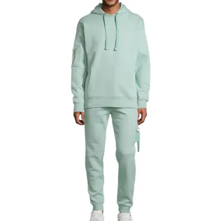 steffen klein Herren Jogginganzug Trainings-Anzug Homewear Lounge-Wear 900791 Mint-Grün - L