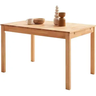 Esstisch Massivholztisch 125 - 165 cm ausziehbar Kernbuche massiv geölt - BASCO  - Die Möbelfundgrube - Naturbelassen