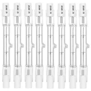 GERUI 8 pcs R7S Halogen Leuchtmittel 78mm 100w Dimmbar Halogen Leuchtmittel R7s Warmweiß J78 Halogen Fluterlicht für Arbeitsleuchten, Landschaftsleuchten,Stehleuchten (100w)