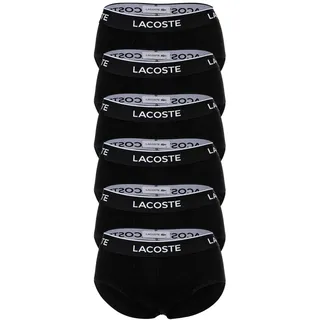 Lacoste Slip unifarben schwarz XXL 6er Pack