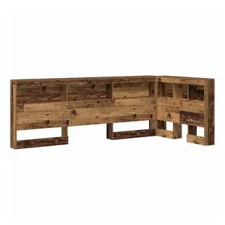vidaXL Aufbewahrungskopfteil mit Regal Altholz 80 cm Holzwerkstoff 3335451