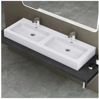 doporro Doppelwaschbecken 140 x 48 cm (Colossum830)