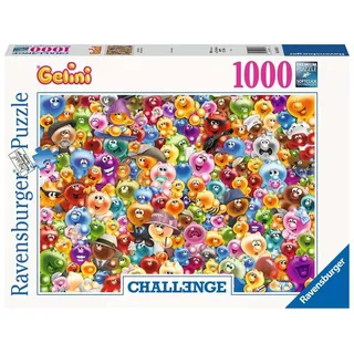 Ravensburger Puzzle Ganz viel Gelini Challenge 1000 Teile Puzzle, 1000 Puzzleteile, Made in Europe bunt
