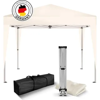 Kronenburg Handel Faltpavillon 2 x 2 m inkl. 0 Seitenteile Champagner