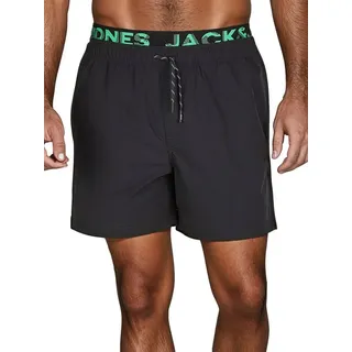 JACK & JONES Badeshorts MAUI JJSWIM Schwarz M