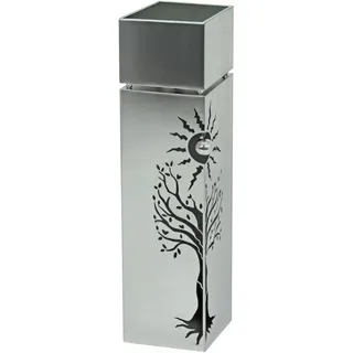 Garden Pleasure Pflanzsäule Baum 25 x 25 x 100 cm silber