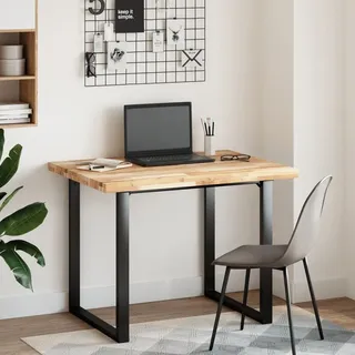 Maison Exclusive - Schreibtischplatte Unbehandelt 100x80x4 cm Massivholz Akazie - Braun