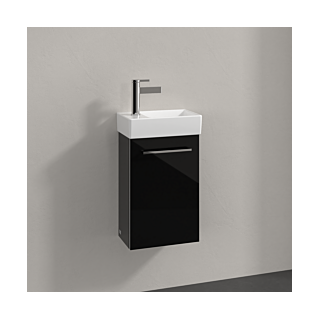 Villeroy und Boch Avento Waschtisch-Unterschrank A87601B3 34 x 51,4 x 20,2 cm, Anschlag rechts, 1 Tür, Crystal Black
