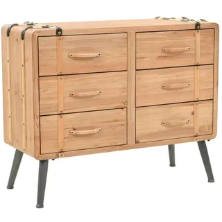 vidaXL Schubladenkommode 91 x 73 x 35 cm Braun