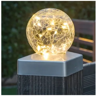 GartenHero LED-Lichterkette LED Solar Zaunbeleuchtung Zaun Beleuchtung Pfosten Pfostenbeleuchtung