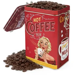 Nostalgic-Art Kaffeedose eckig braun 1,3 l