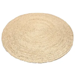 NaDeco Teppich Strohteppich rund, Natur, Ø 60 cm Maisstroh Bodenmatte
