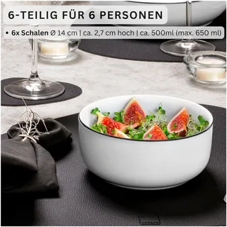 sänger Müslischalen Marlo Weiß 6-tlg.